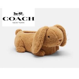 NIB COACH Plush Bunny Slippers